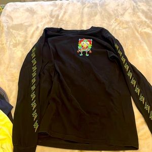 SpongeBob long sleeve trippy T
